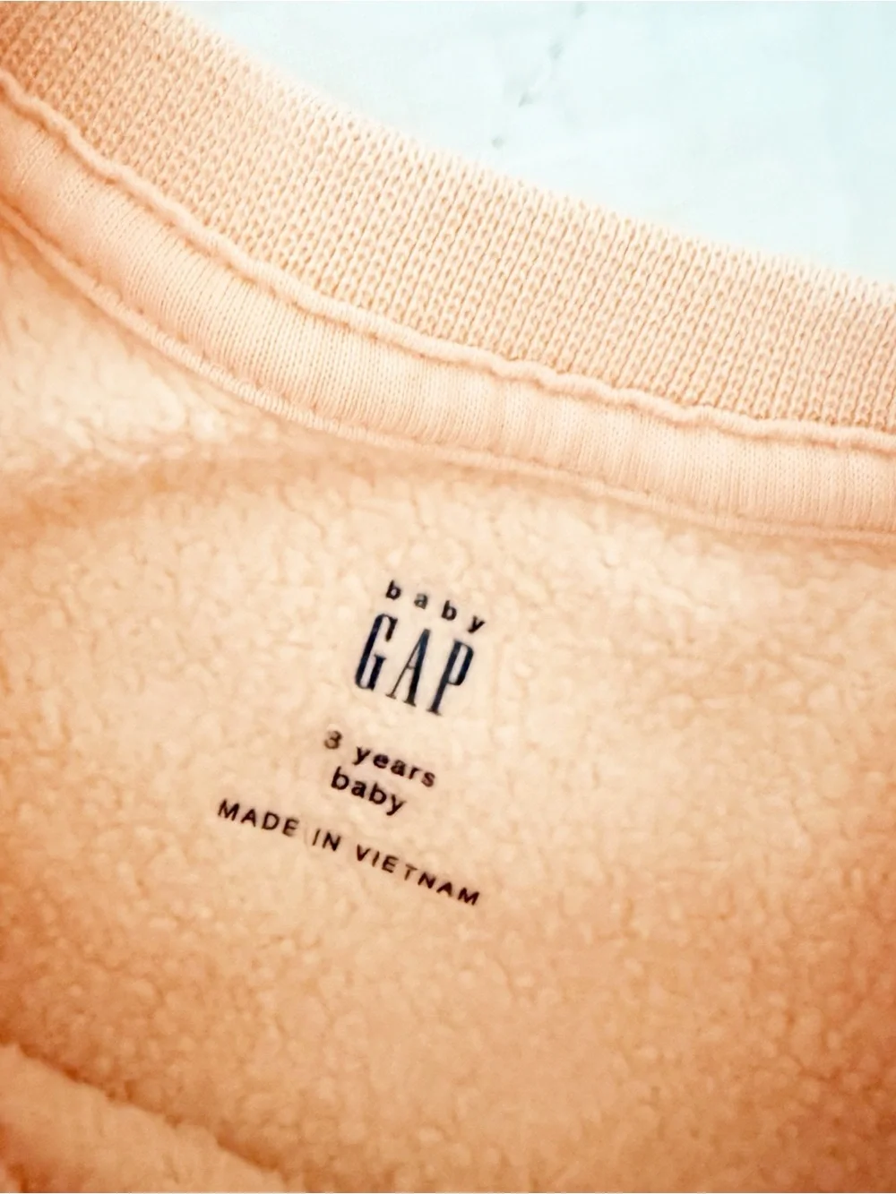 Gap Kids 3T Dip-Dye Orange Ombre Crewneck Sweater